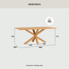 Kare Dining Table 180cm - Natural