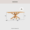 Kare Dining Table 180cm - Natural