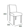Ladee Dining Chair - Oak + Silver