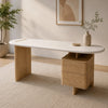 BYRON Executive Desk Oak 180x80x76