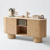 SILVAN 180cm Sideboard  - Oak & MicroCement
