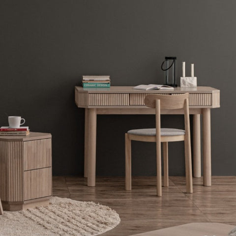 LUDLOW Study/Working Desk 140cm - White Wash Oak