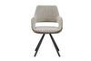 LINDEN Swivel Dining Chair - Caramel & Black