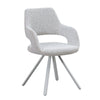 LINDEN Swivel Dining Chair - Beige & Grey
