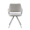 LINDEN Swivel Dining Chair - Beige & Grey