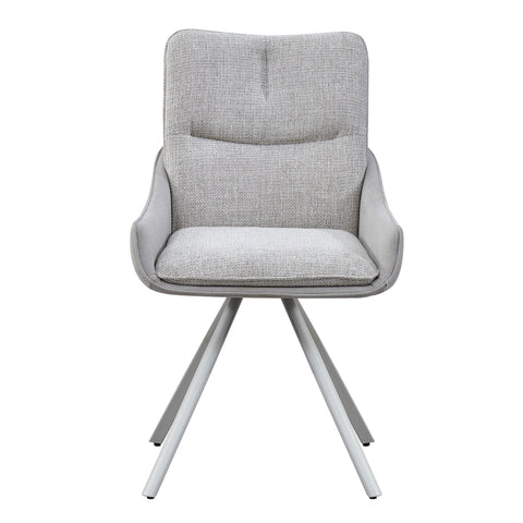 ALDEN Swivel Dining Chair - Grey