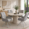 ALDEN Swivel Dining Chair - Grey