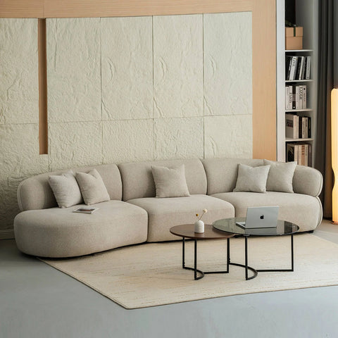 SORRENTO 5 Seater Lounge Sofa - Beige