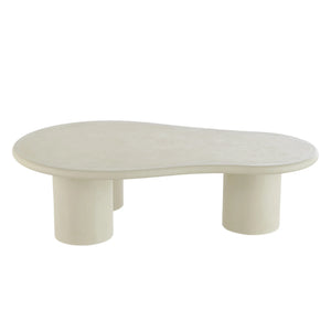 CORRENE Micro Cement Coffee Table 1.3M - Off White