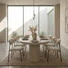 CORRENE Micro Cement Dining Table 2.2M - Cream
