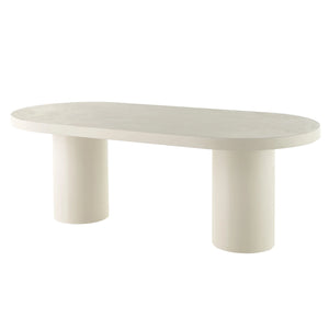 CORRENE Micro Cement Dining Table 2.2M - Cream