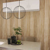 WOODFLEX Outdoor & Indoor Solid Hard Wood Slat Wall Ceiling Pool Fence Cladding - Paulownia - 3000mm x 545mm