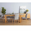 Ladee Dining Chair - Oak + Silver