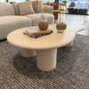 CORRENE Micro Cement Coffee Table 1.3M - Off White
