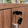 ANDERSON Credenza Cabinet 160cm - Hazelnut & Beige