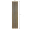 WOODFLEX Flexible Acoustic Battened Wood Slat Panel - 3 Sided Full Wrap Oak Veneer - 2700mm x 600mm
