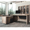 BALDER Executive Desk with Left Return 1.8-2.0M - Warm Oak & Black