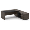 CARTER Executive Office Desk with Right Return 2.2M - Coffee & Grey