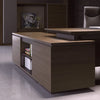 CARTER Executive Office Desk with Right Return 2.2M - Coffee & Grey