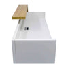 ZIVA Reception Desk 1.8M with Left Panel - Oak & White