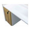 ZIVA Reception Desk 1.8M with Left Panel - Oak & White