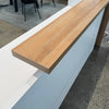 ZIVA Reception Desk 2.4M with Left Panel - Oak & White