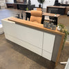 ZIVA Reception Desk 2.4M with Left Panel - White