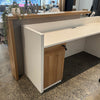 ZIVA Reception Desk 2.4M with Left Panel - White