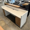 ZIVA Reception Desk 2.4M with Left Panel - White
