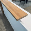 ZIVA Reception Desk 1.8M with Right Panel - Oak & White