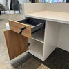 ZIVA Reception Desk 2.4M with Right Panel - Oak & White