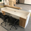 ZIVA Reception Desk 240cm Right Panel - White
