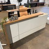 ZIVA Reception Desk 1.8M with Right Panel - Oak & White