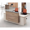CONELLI Reception Desk  2.4M - Light Walnut