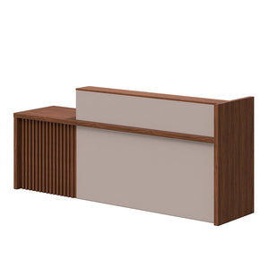 KNOX Reception Desk 240cm Left Panel - Oak