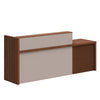 KNOX  Reception Desk 240cm Right Panel - Brown