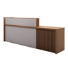 KNOX  Reception Desk 180cm Right Panel - Brown