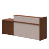 KNOX  Reception Desk 1.8M Left Panel - Sand & Chocolate