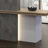 JARIN Reception Desk 2.4M Right Panel - Carbon Grey & White Colour