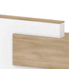 HELMER Reception Desk 1.8M Right Panel - Oak & White