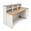 HELMER Reception Desk 1.8M Left Panel - Oak & white