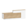 HELMER Reception Desk 1.8M Left Panel - Oak & white