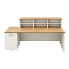 HELMER Reception Desk 1.8M Right Panel - Oak & White