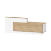 HELMER Reception Desk 1.8M Right Panel - Oak & White
