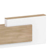 HELMER Reception Desk 1.8M Left Panel - Oak & white