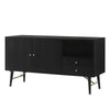 RANIA Sideboard Buffet 160cm - Black Ash