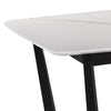 CARLIN Engineered Marble Dining Table 1.8M - White & Black