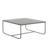 MARIT Coffee Table - 90cm - Grey + Black Metal