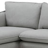 BRONTE 3 Seater Sofa with Left Chaise - Light Grey & Oak