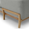 BRONTE 3 Seater Sofa with Right Chaise - Light Grey & Oak